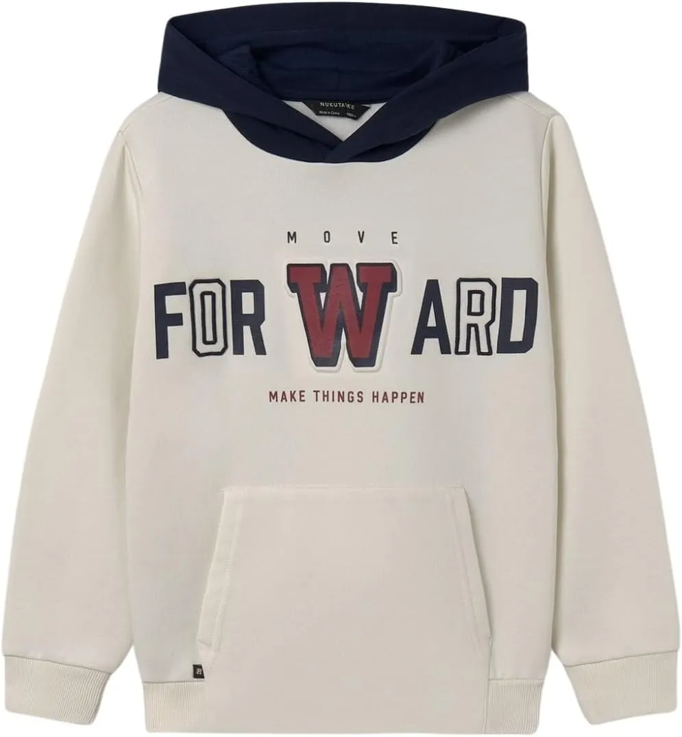 Mayoral Embossed Hooded Pullover for Boys Snow