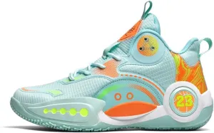 Men's High-Top Basketball Shoes Breathable Mesh, Cushioned Midsole, Textured Grip Outsole