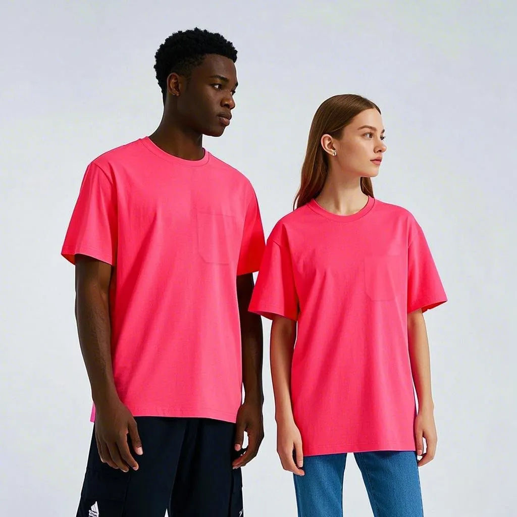 Mens’ High Visibility Safety Short Sleeve T-Shirt with Pocket Moisture Wicking Shirts,Multipack