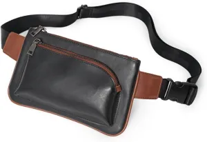Men's Leather Sling Bag,Chest Shoulder Backpack, Water waterproof Crossbody Bag