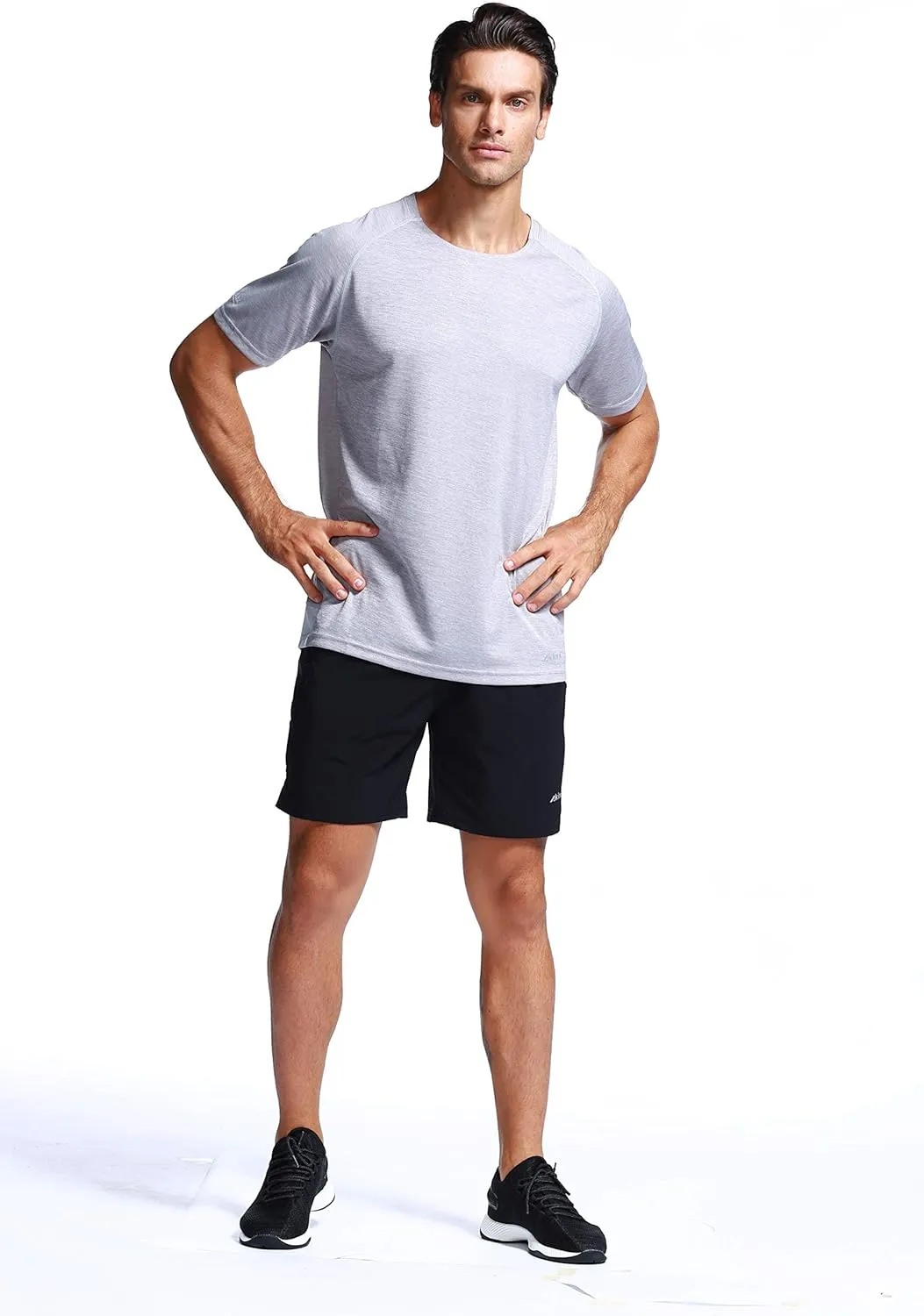 Mens Running Dry Fit T-Shirt Athletic Outdoor Short Sleeve Comfortable Sports Top