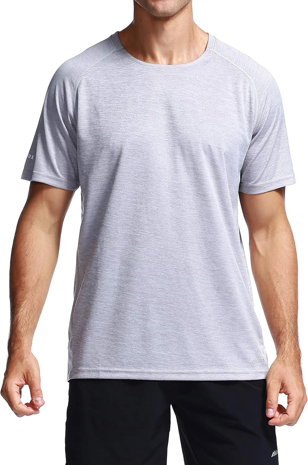 Mens Running Dry Fit T-Shirt Athletic Outdoor Short Sleeve Comfortable Sports Top