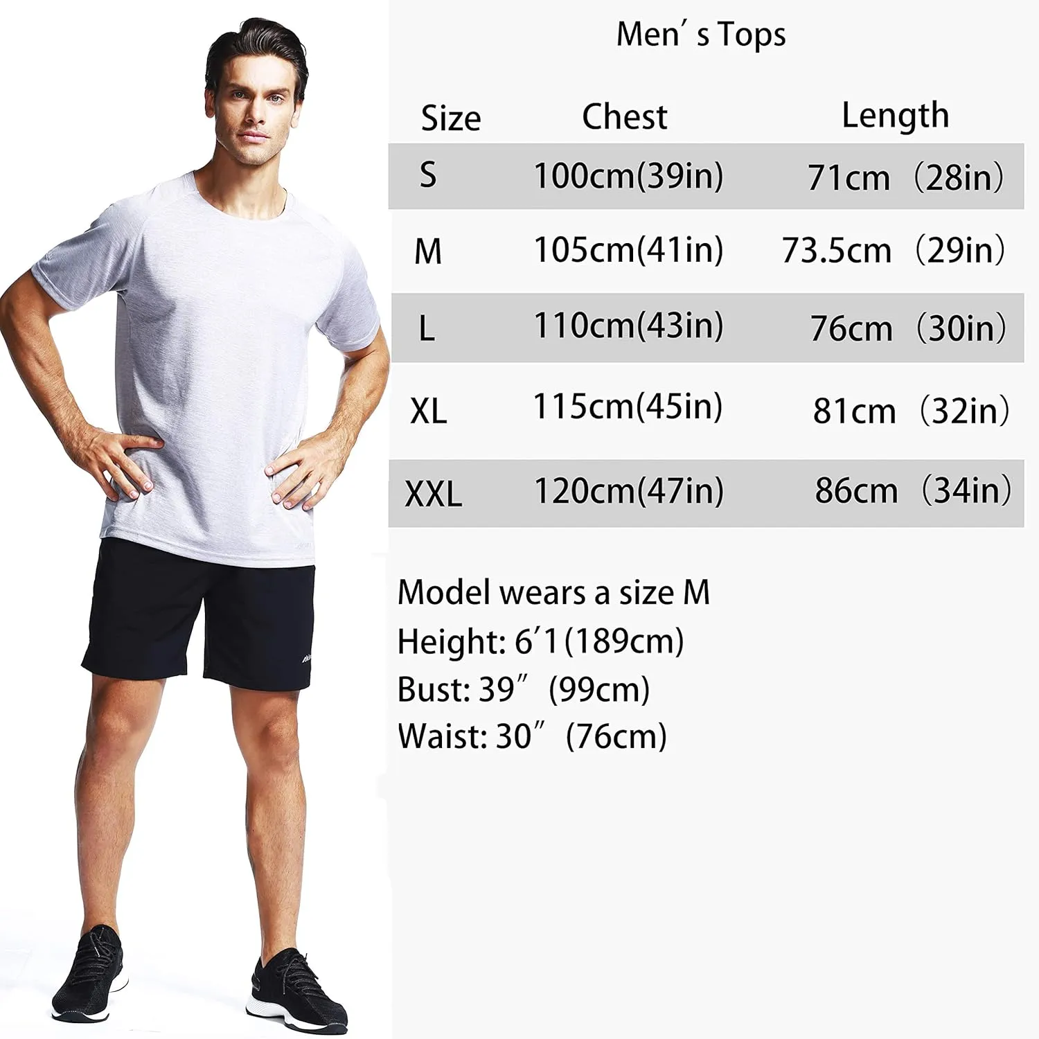 Mens Running Dry Fit T-Shirt Athletic Outdoor Short Sleeve Comfortable Sports Top