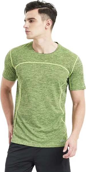 Mens Running Dry Fit T-Shirt Athletic Outdoor Short Sleeve Comfortable Sports Top