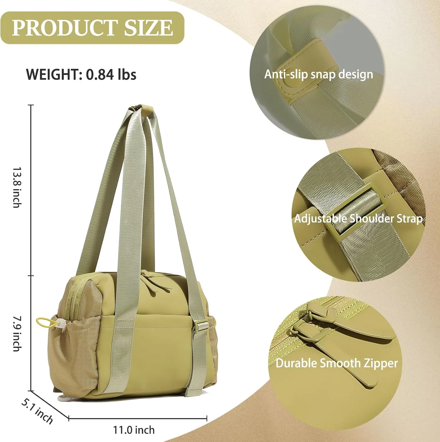 Mini Gym Bag for Women & Girls with Wet Compartment Small Gym Tote Bag Waterproof Travel Duffle Bag Cute Workout Sports Bag, Grenn
