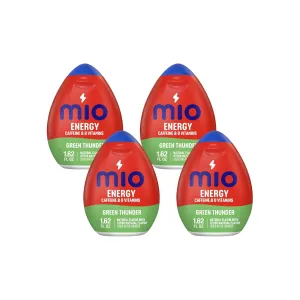 MiO Green Thunder Enhancer, 1.62 Fl Oz (Pack of 4)
