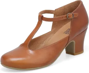 Miz Mooz Fleta Women's Retro Inspired Heels Brandy