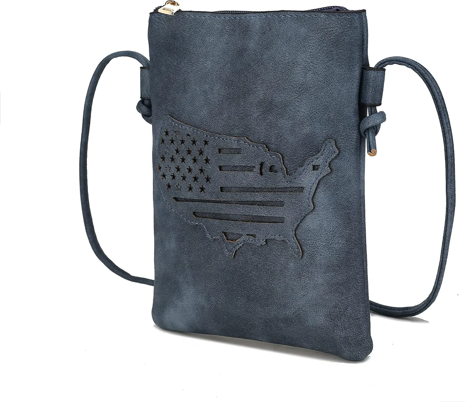 MKF Collection Crossbody Bags for Women Handbag, PU Leather Crossover, Small Shoulder Side Messenger Purse