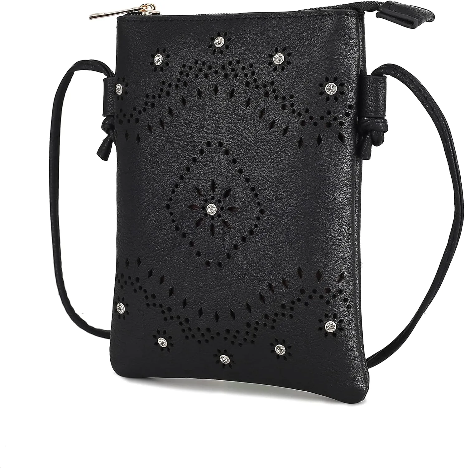 MKF Collection Crossbody Bags for Women Handbag, PU Leather Crossover, Small Shoulder Side Messenger Purse