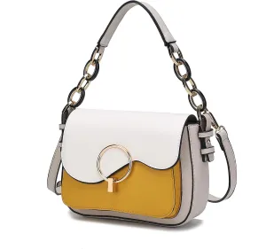 MKF Collection Satchel Bags for Women, Vegan Leather Shoulder bag, Crossbody bag Handbag Purse by Mia K