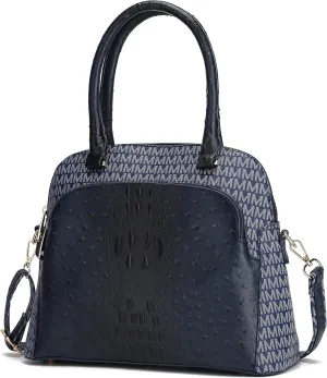 MKF Crossbody Satchel Tote Handbag for Women, Shoulder Bag Strap – PU Leather Pocketbook – Top Handle Woman Purse
