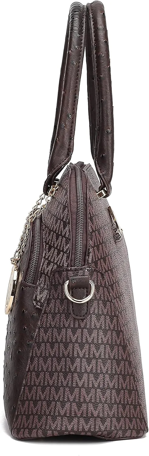 MKF Crossbody Satchel Tote Handbag for Women, Shoulder Bag Strap – PU Leather Pocketbook – Top Handle Woman Purse