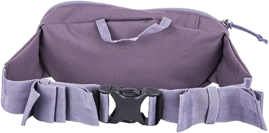 Mountainsmith Groove Lumbar Waist Fanny Hip Pack, Running, Hiking, Travel, Dog-Walking, Outdoor Activities with 2-way Zippered Pocket, Black Plum