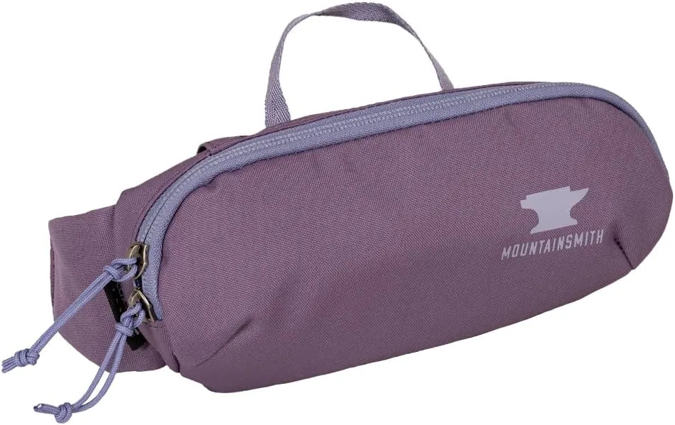 Mountainsmith Groove Lumbar Waist Fanny Hip Pack, Running, Hiking, Travel, Dog-Walking, Outdoor Activities with 2-way Zippered Pocket, Black Plum