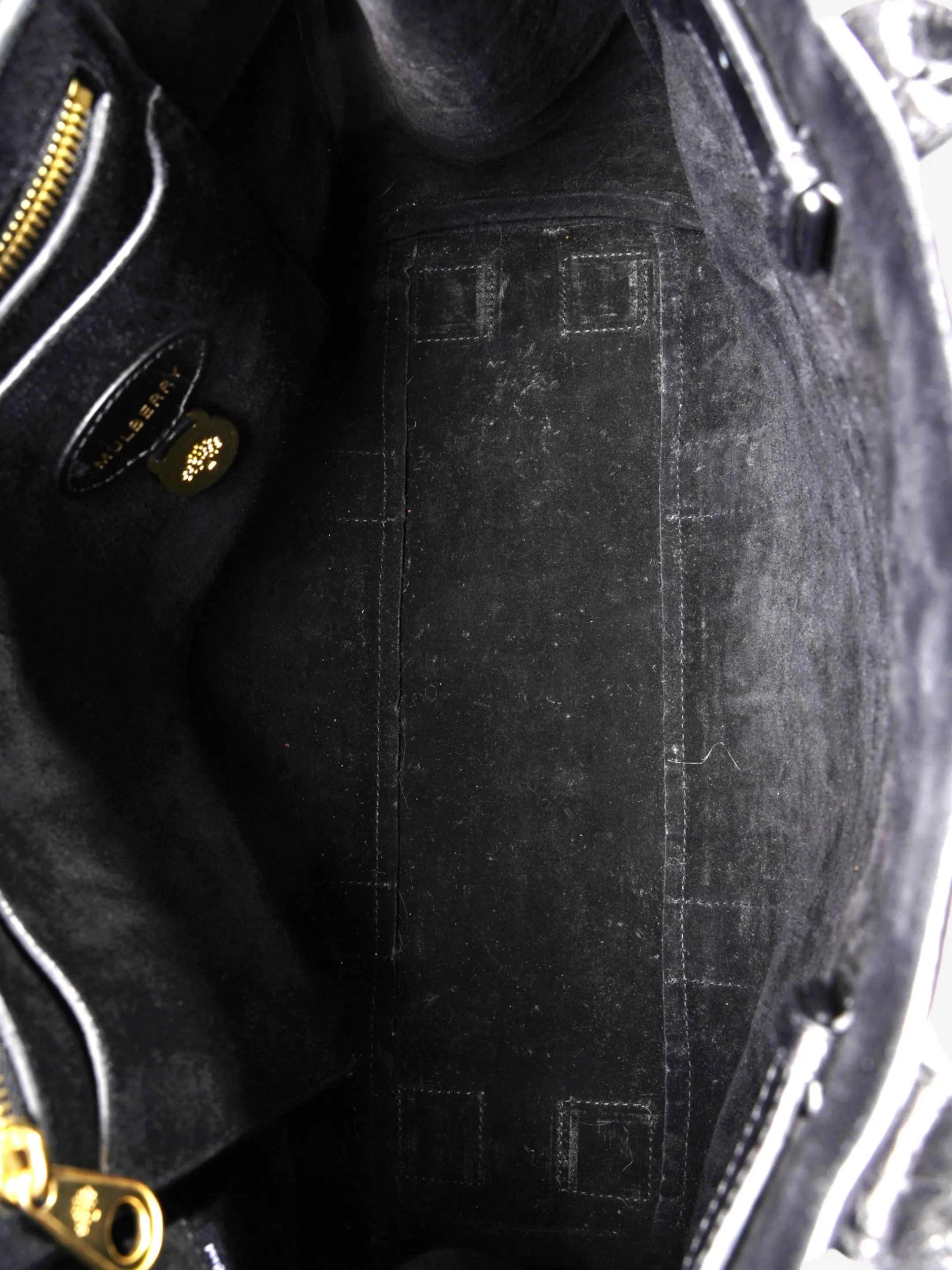 Mulberry Bayswater Black Embossed Leather
