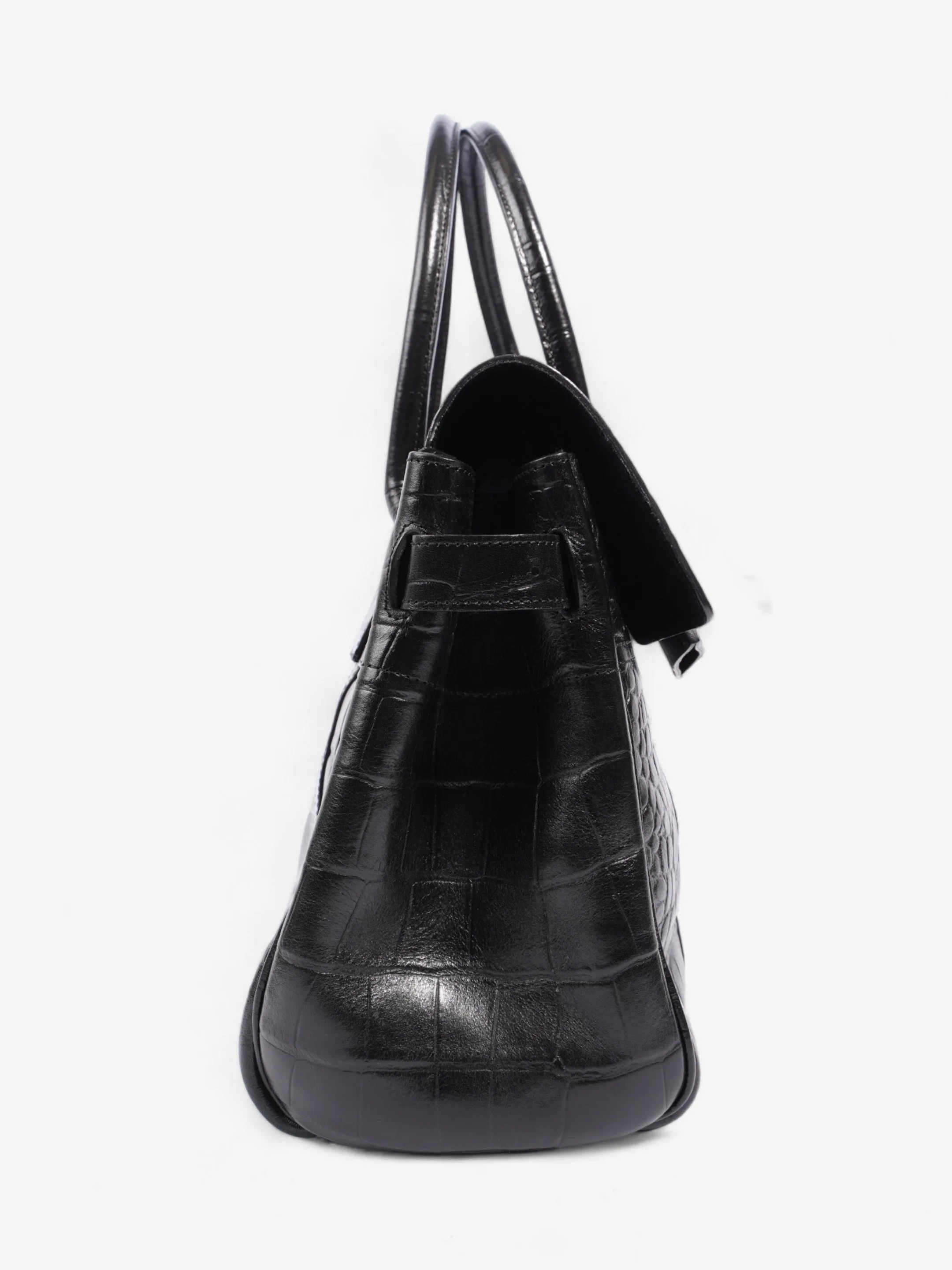 Mulberry Bayswater Black Embossed Leather