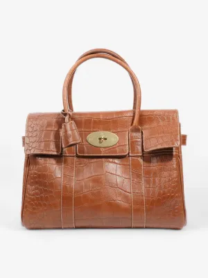Mulberry Bayswater Oak Embossed Leather