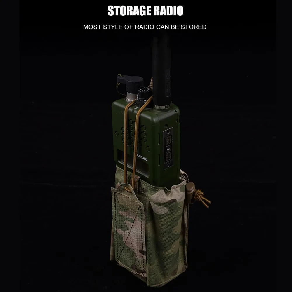 Multi Purpose MOLLE Pouch/Military Radio Bag/Walkie Talkie Pouch,Tactical Chest Hang Magazine Pouches