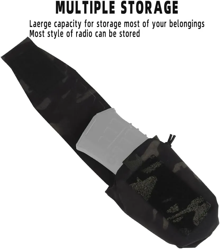 Multi Purpose MOLLE Pouch/Military Radio Bag/Walkie Talkie Pouch,Tactical Chest Hang Magazine Pouches