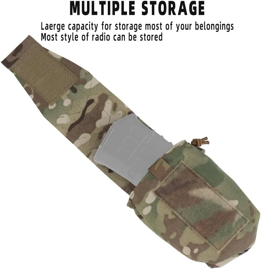 Multi Purpose MOLLE Pouch/Military Radio Bag/Walkie Talkie Pouch,Tactical Chest Hang Magazine Pouches