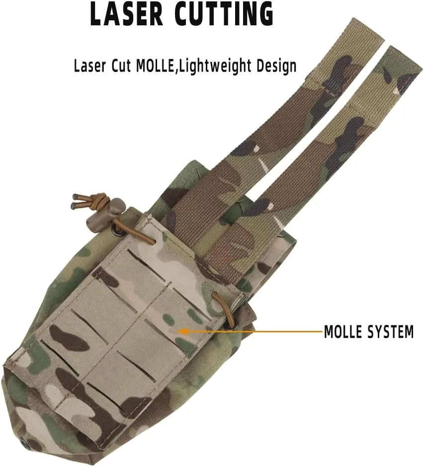 Multi Purpose MOLLE Pouch/Military Radio Bag/Walkie Talkie Pouch,Tactical Chest Hang Magazine Pouches