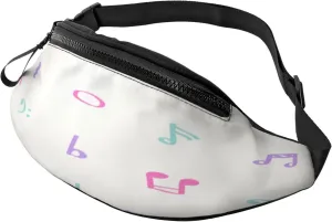 Music Note Fanny Pack, Crossbody Waist Packs for Women Men Waist Bags with Adjustable Strap for Travel Running Hiking Sport