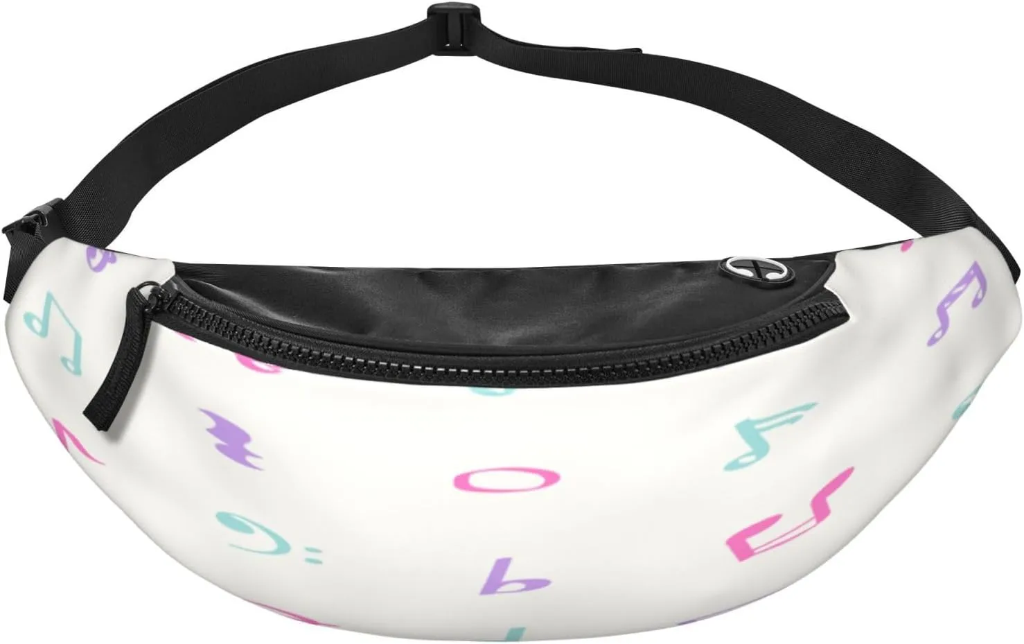 Music Note Fanny Pack, Crossbody Waist Packs for Women Men Waist Bags with Adjustable Strap for Travel Running Hiking Sport