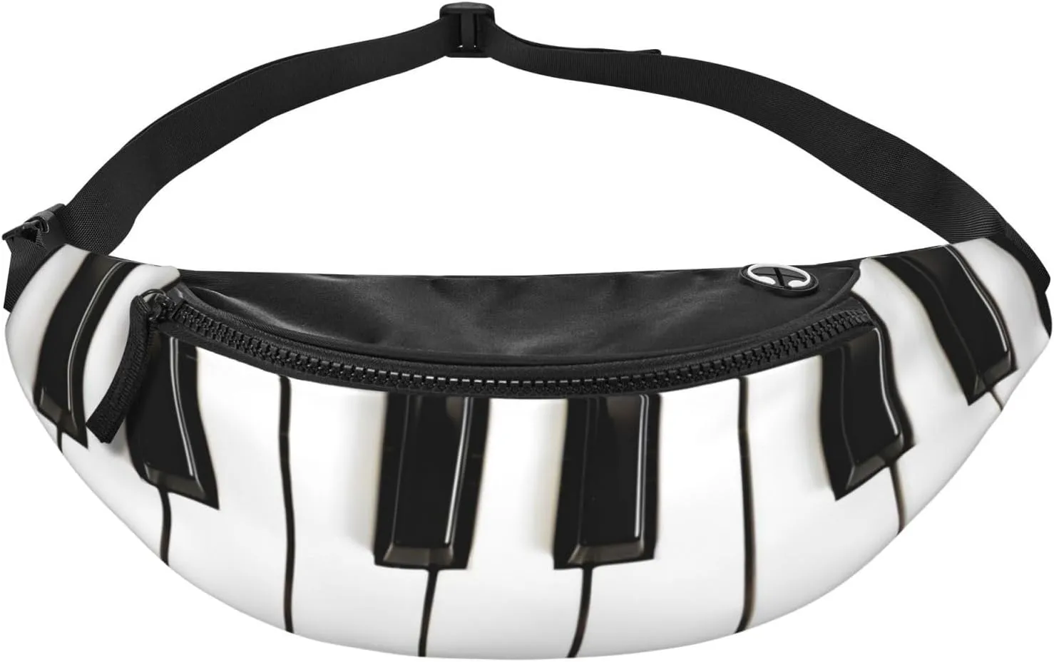 Music Piano Keys Fanny Pack, Crossbody Waist Packs for Women Men Waist Bags with Adjustable Strap for Travel Running Hiking Sport
