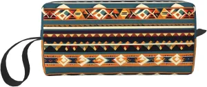 Native American Pattern print Travel Cosmetic Bag Gifts for Women Portable Make Up Bags for Women Mother Sister