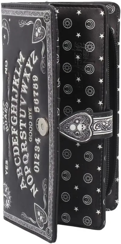 Nemesis Now Embossed Purse, Gothic Wallet, 18.5cm - Ouija Spirit Board