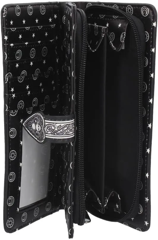 Nemesis Now Embossed Purse, Gothic Wallet, 18.5cm - Ouija Spirit Board