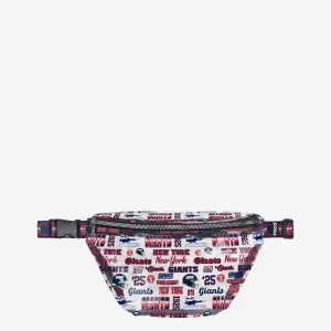 New York Giants Repeat Retro Print Clear Fanny Pack