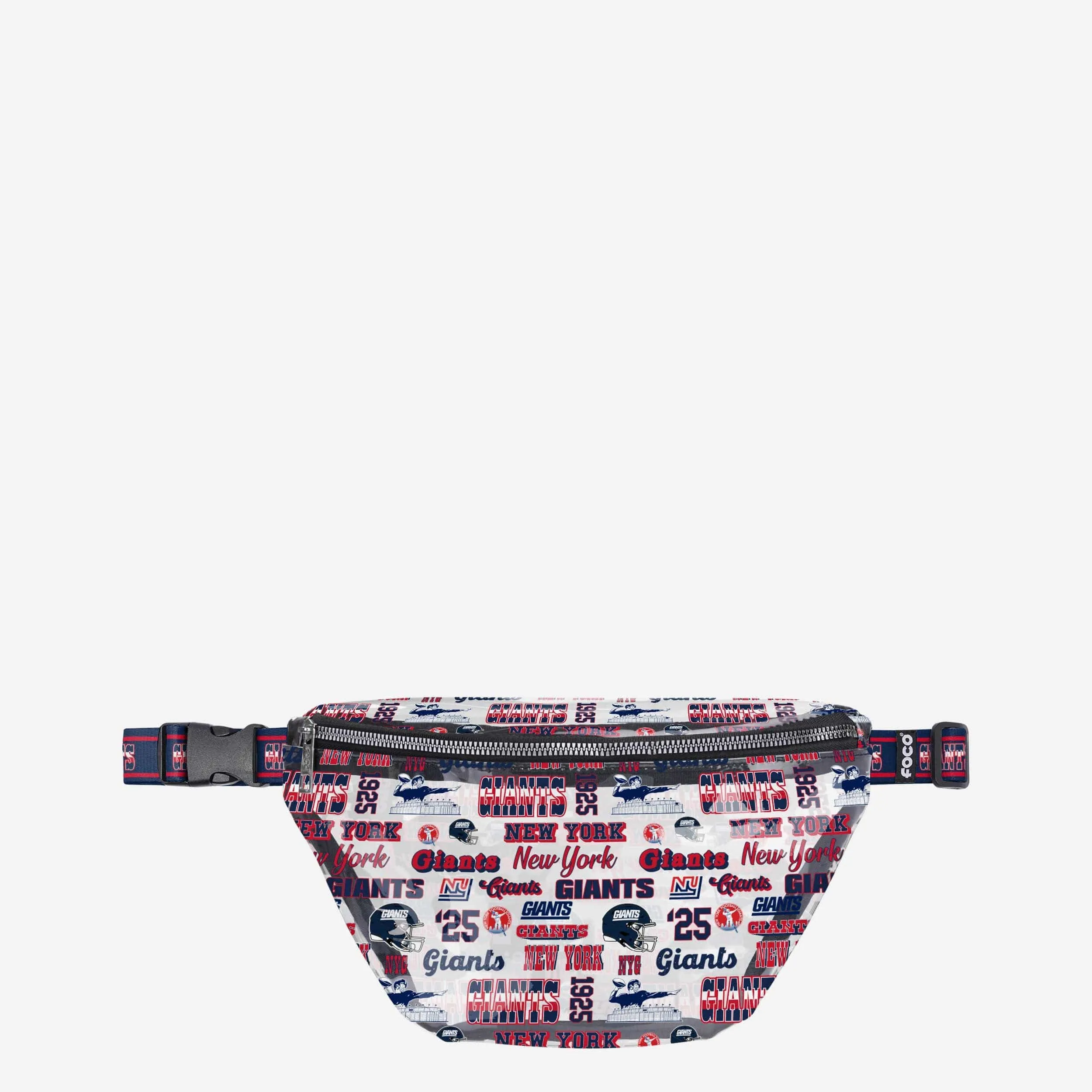New York Giants Repeat Retro Print Clear Fanny Pack