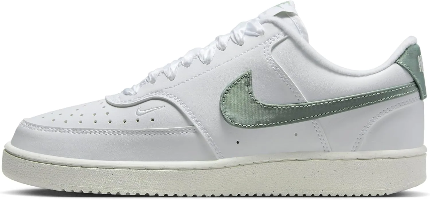 Nike Court Vision Low Next Nature Women's Shoes (HV5246-102, White/Sail/Jade Horizon) Size 5