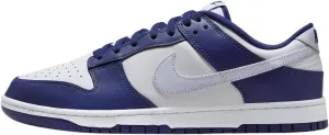 Nike Dunk Low Retro Men's Shoes (DV0833-401, Deep Royal Blue/White/Football Grey) Size 10