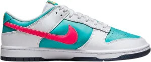 Nike Dunk Low Retro Men's Shoes (HF4850-345, Dusty Cactus/White/Racer Pink/Thunder Blue) Size 14