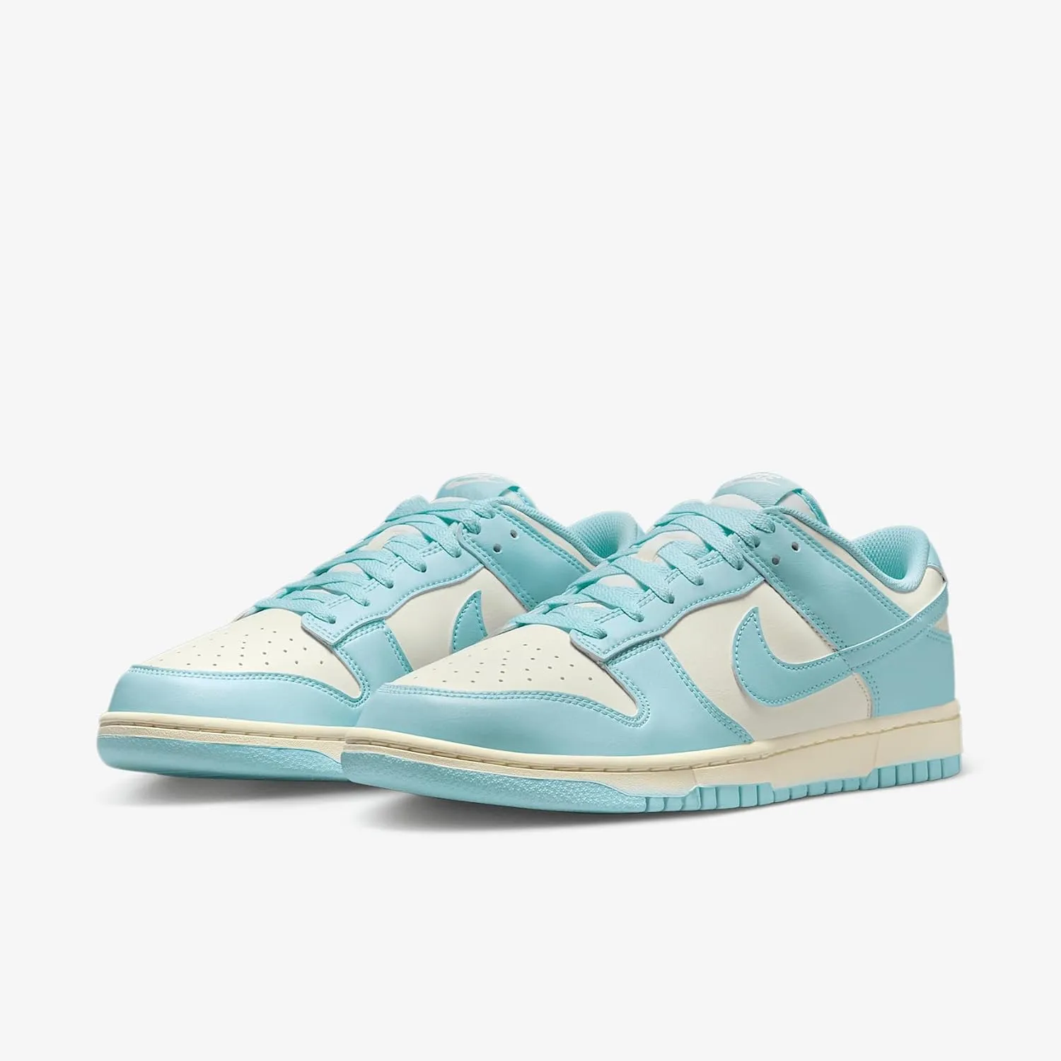 Nike Dunk Low Retro Men's Shoes (HF5441-103, Pale Ivory/Glacier Blue)