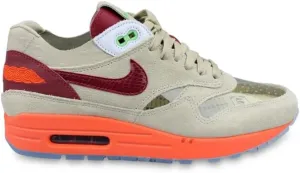 Nike Men's Air Max 1 Running Shoe, Net/Deep Red-orange Blaze, 8