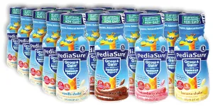 Niro Assortment | PediaSure Immune Support Shake 20 Pack | 5 Bottle Of Each Flavor Strawberry, Banana, Vanilla, and Chocolate Flavors| Protein Shake For Kids | 20 Pack | Niro Beverage Sleeve Included