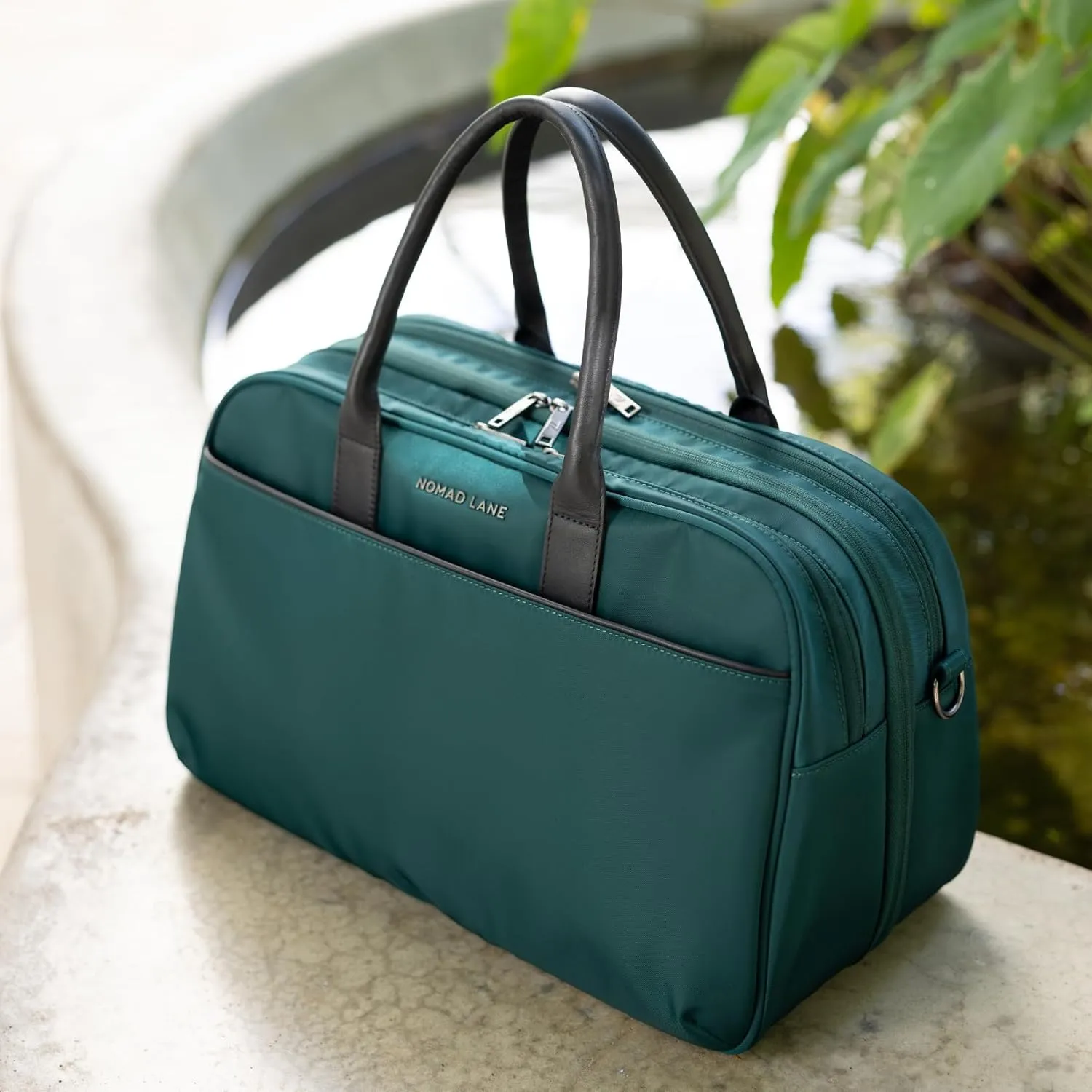 Nomad Lane The Bento Bag V4 Carry-On Luggage Duffel Bag, Durable & Lightweight Suitcase. Personal Item Weekender Overnight Travel Bag for Men & Women, Pine Green