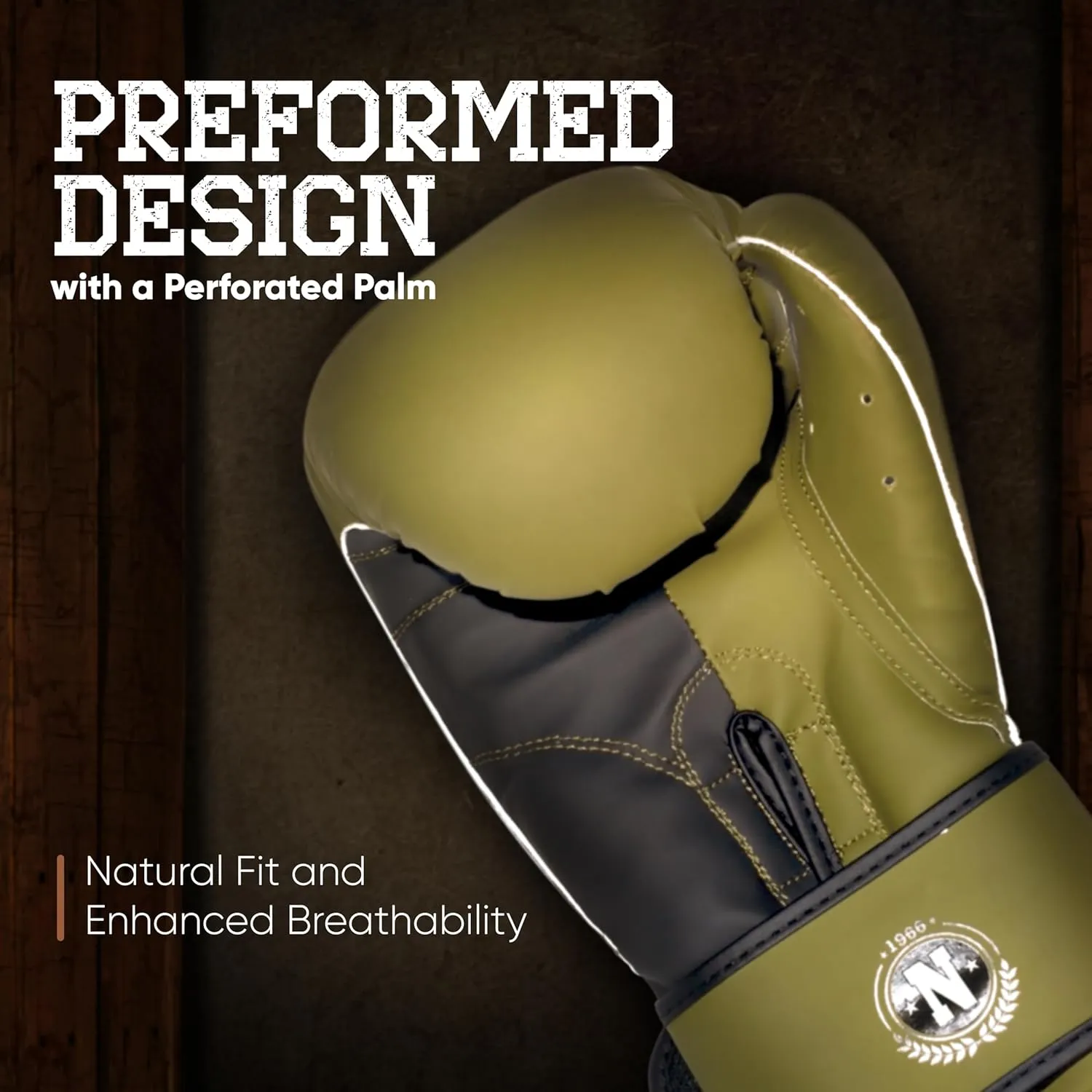 Norris 1966 Sparring Gloves - Premium Boxing Gloves Men & Boxing Gloves Women with Anti-Shock Padding - Boxing Equipment for Training, Muay Thai, Kickboxing & Martial Arts