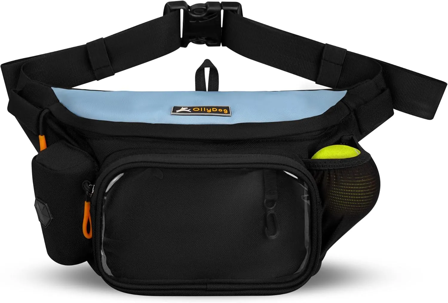 OllyDog Trailblazer Pack | Fanny Pack | Dog Treat Pouch | Includes Rubber Fetch Ball | Water-Resistant | Poop Bag Dispenser | Hands-Free | Dog Walking & Training