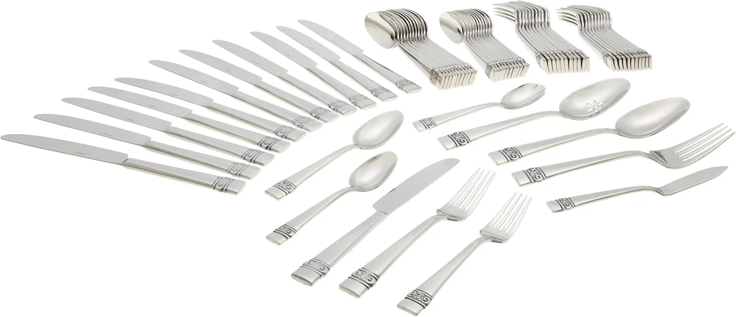 Oneida Maderno 65-Piece Flatware Set, Service for 12