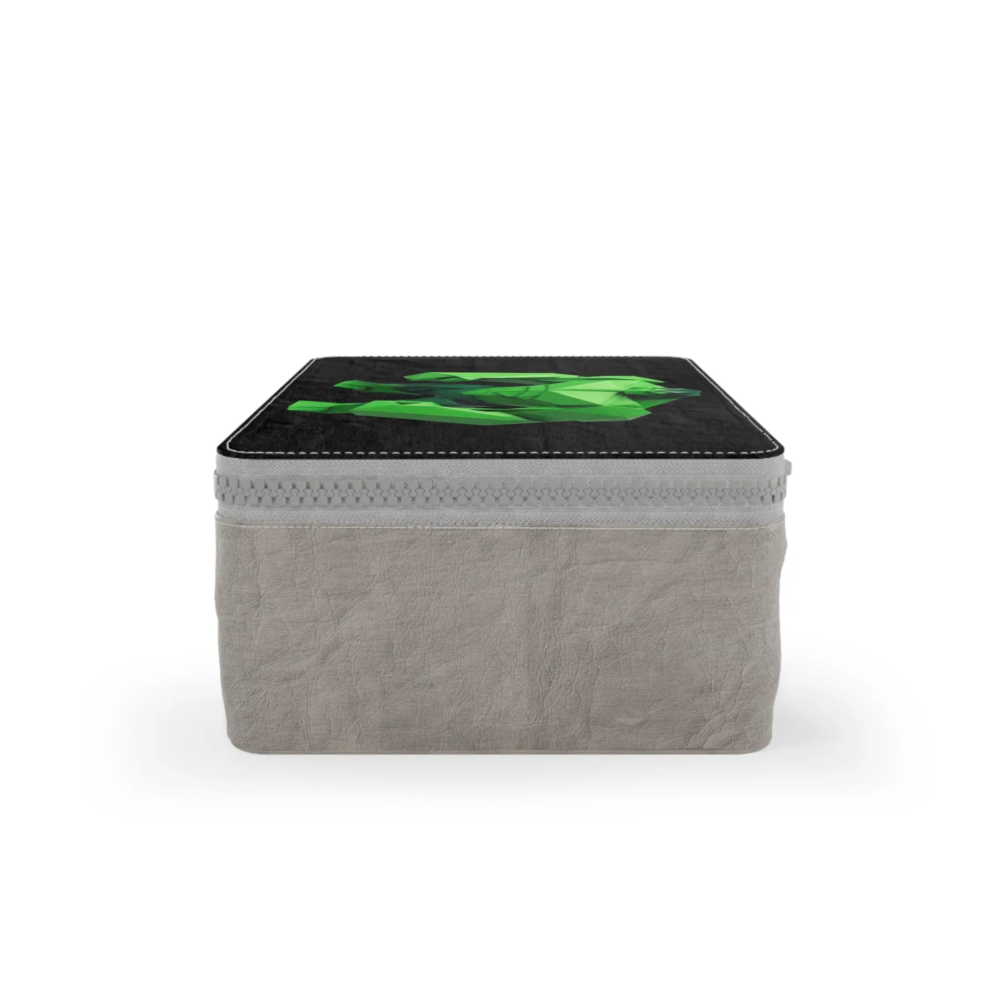 Origami Hulk Paper Lunch Bag - black