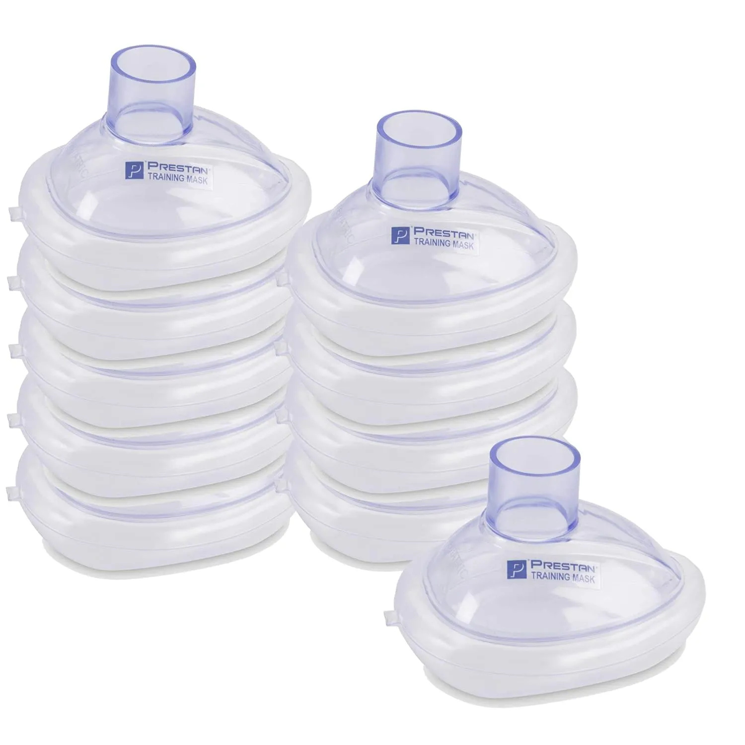 Pack of 10 Infant Training CPR Pocket Resuscitator Masks, PRESTAN