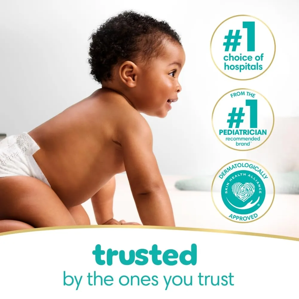 Pampers Sensitive Baby Wipes, Water Based, Hypoallergenic and Unscented, 8 Flip-Top Packs, 4 Refill Packs (1008 Wipes Total)