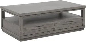 Parker House Pure Modern Wood Rectangular Cocktail in Moonstone