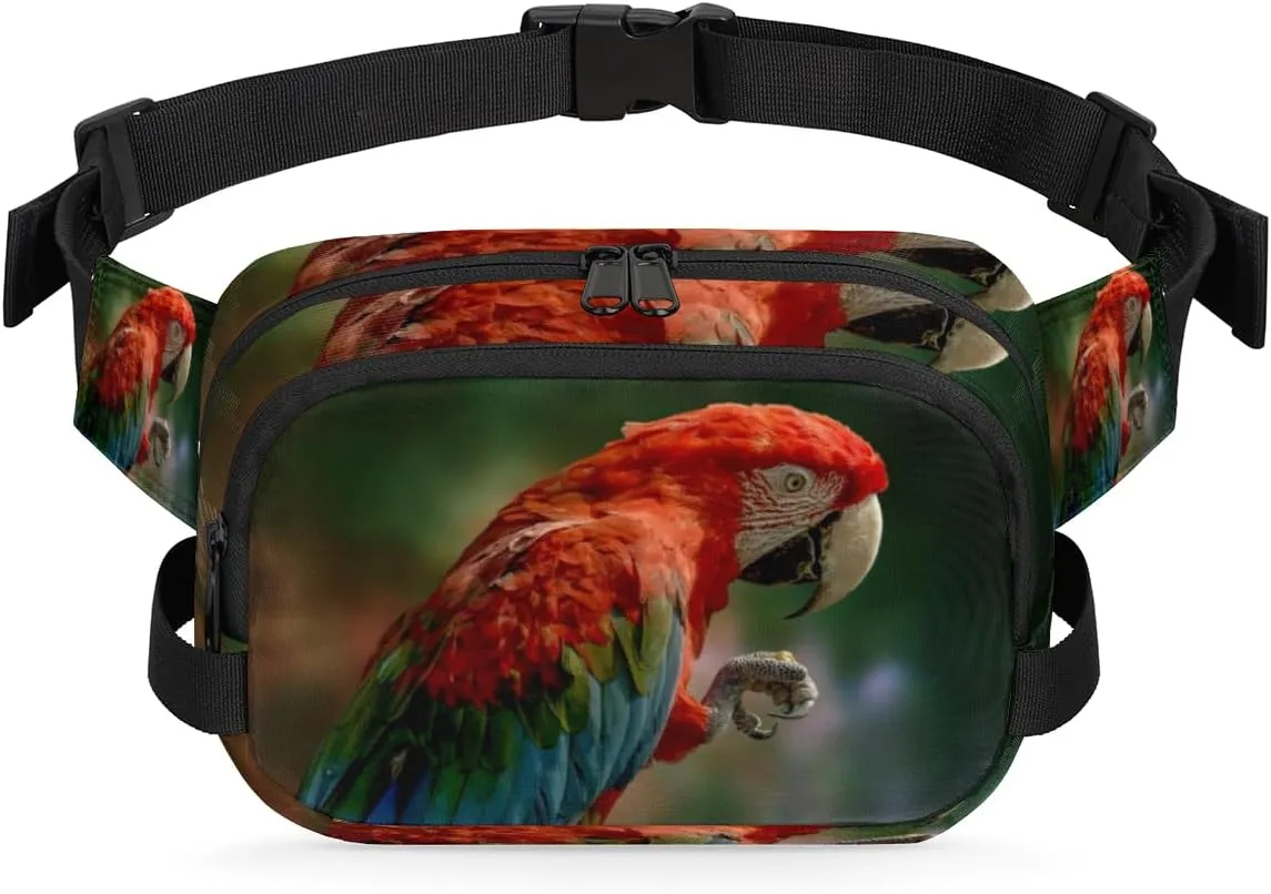 Parrot Beak Claws Fanny Pack Durable with Adjustable Belt Main Zippered Pocket Lightweight Waterproof Belt Bag for Travel Sports Workout Hiking Phone Bag