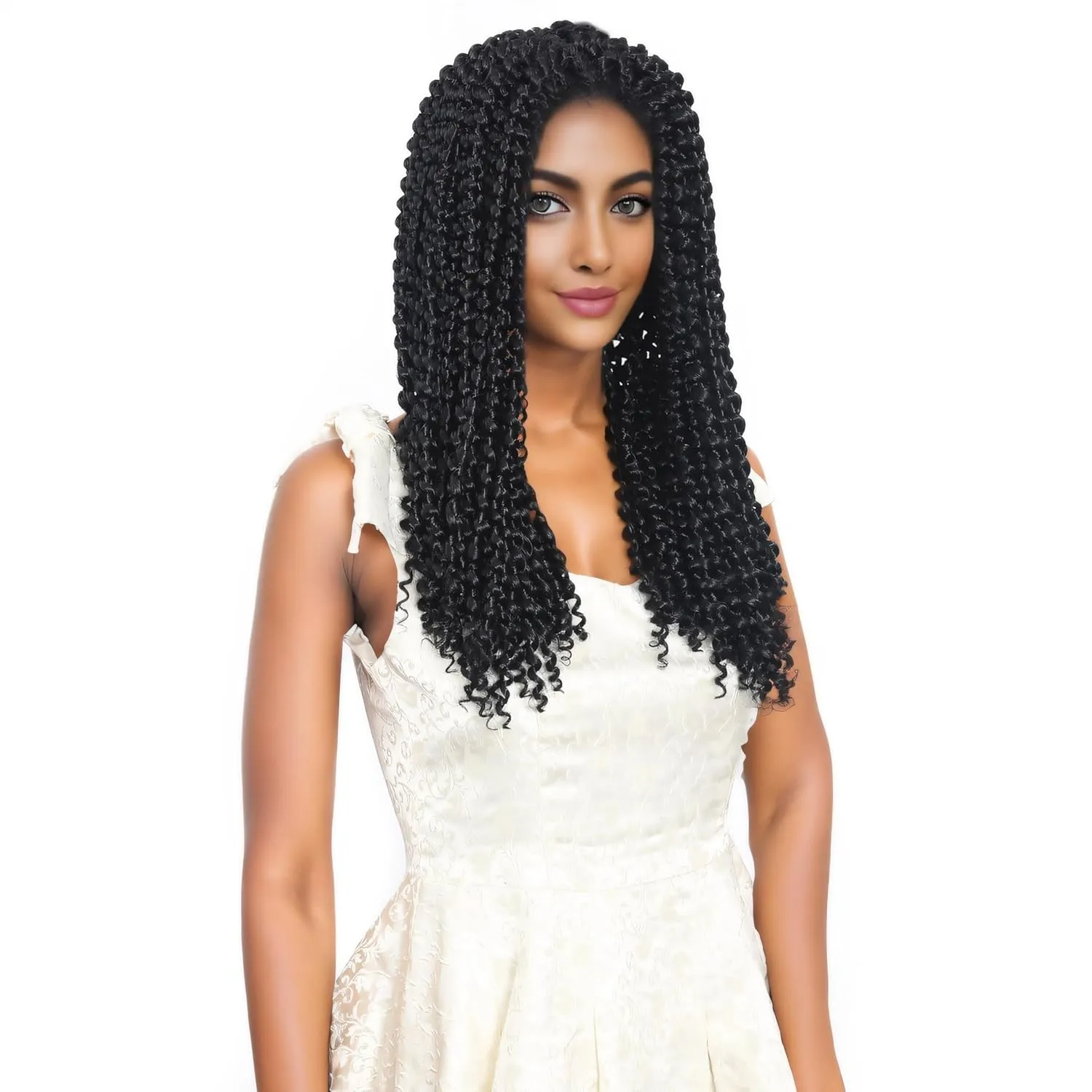 Passion Twist Hair 18 Inch 7 Packs Water Wave Crochet Hair Pre Looped Spring Bohemian Braids for Black Women