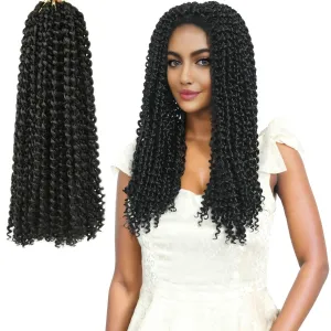 Passion Twist Hair 18 Inch 8 Packs Water Wave Crochet Hair Pre Looped Spring Bohemian Braids for Black Women